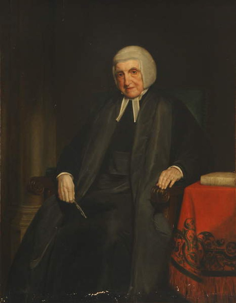 Detail of Martin Joseph Routh, President of Magdalen College by Henry William Pickersgill