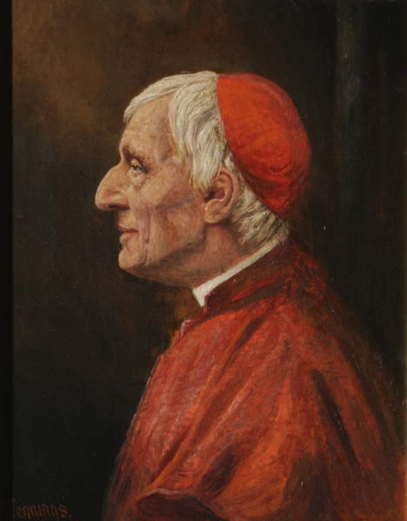 Detail of Cardinal John Henry Newman by E. Jennings