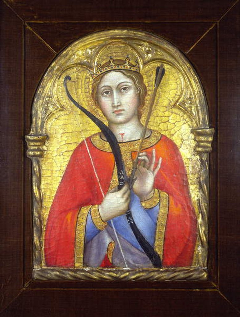 Detail of Saint Ursula by Taddeo di Bartolo