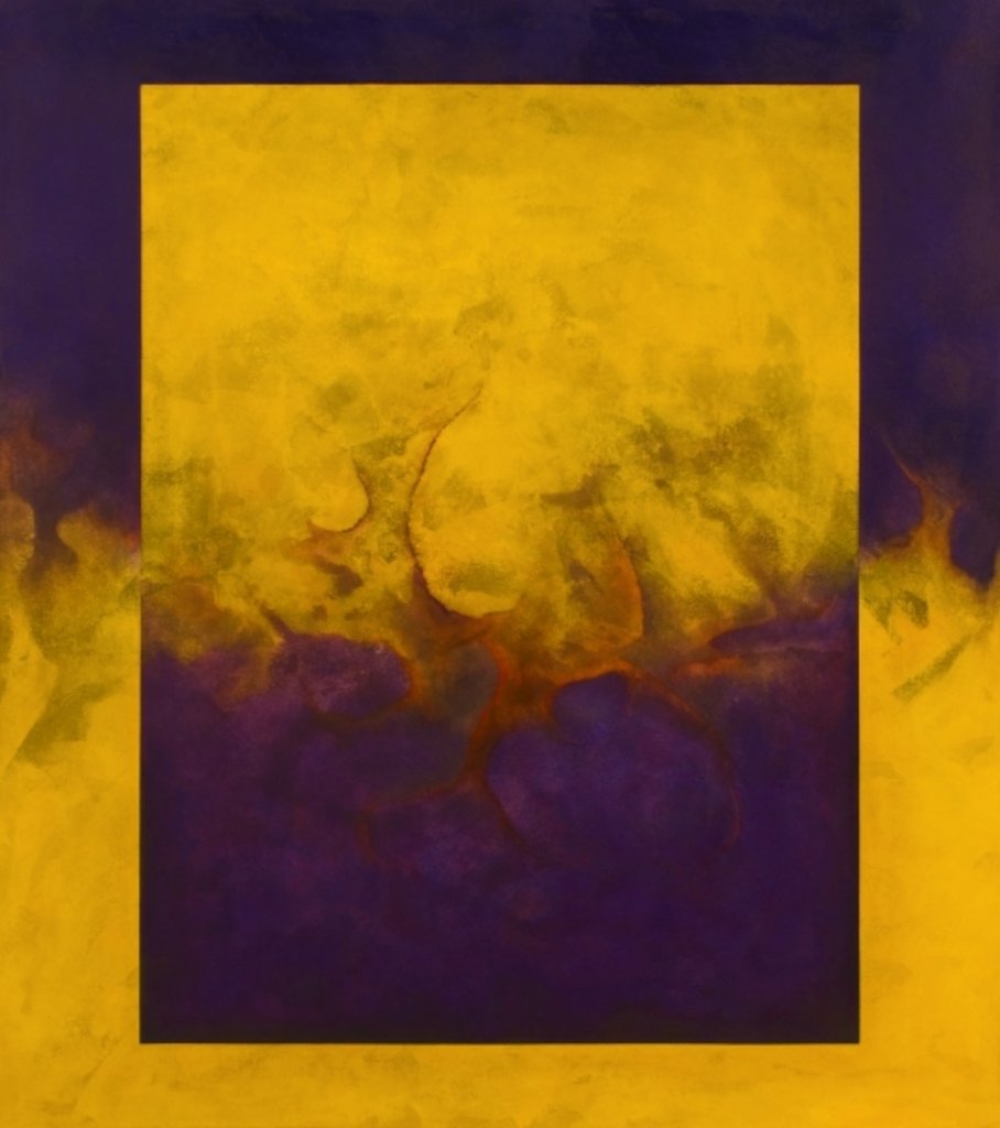 Detail of Damascene Moment: Blue and Gold, 2010 by Mathew Clum