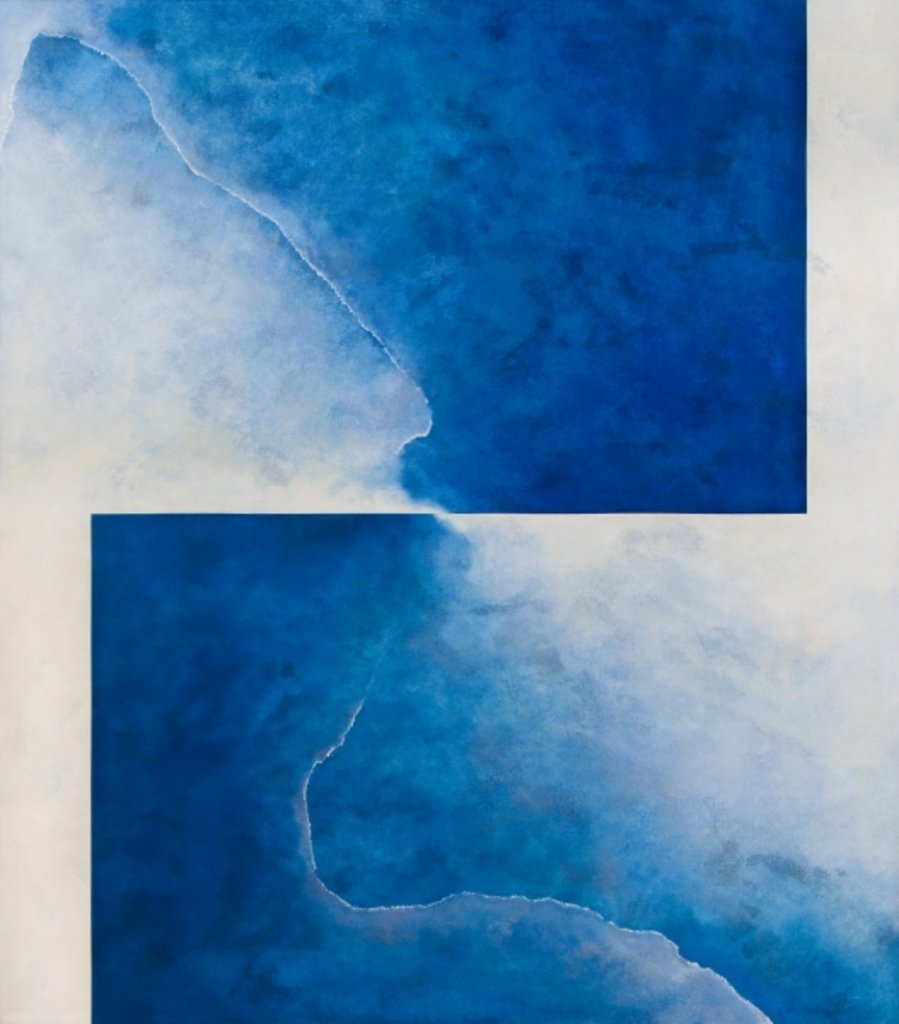 Detail of Damascene Moment: Blue and White, 2010 by Mathew Clum