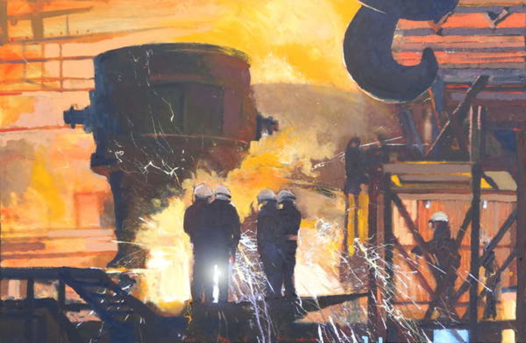 Detail of Steelworks, 2015 by Martin Decent