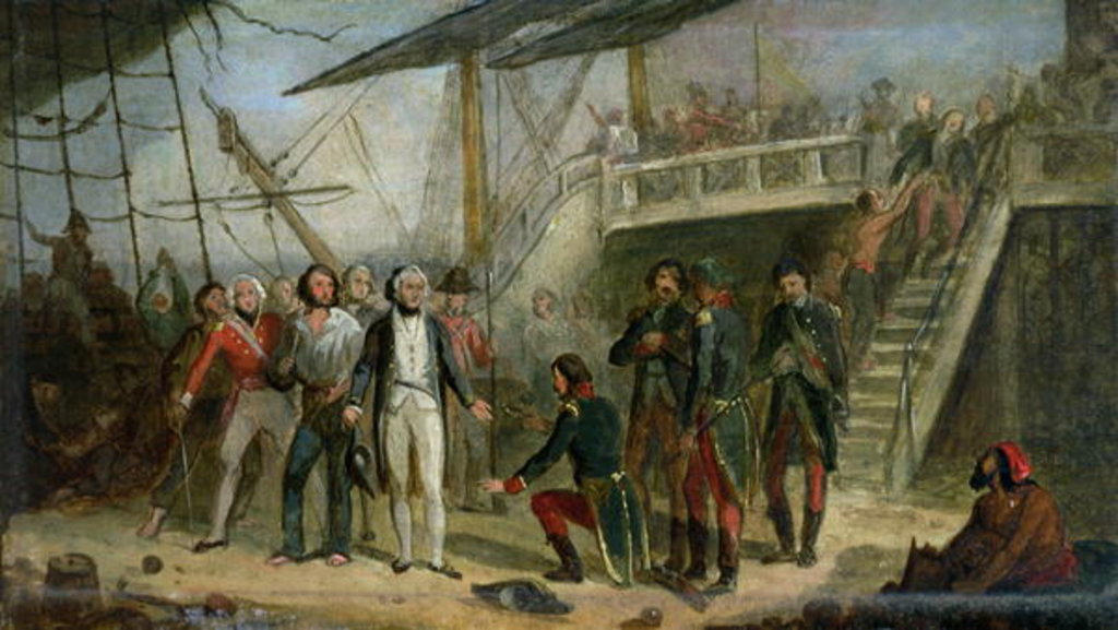 Detail of Nelson Boarding the 'San Josef' on 14th February 1797 after Sir John Jervis' victory off Cape St. Vincent by Thomas Jones Barker