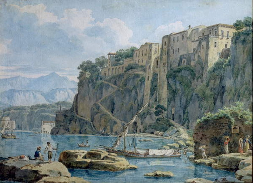Detail of Amalfi by Edward William Cooke