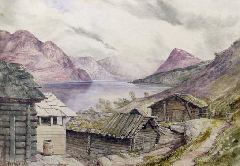 Detail of Romsdal Fjord, 1850 by William West