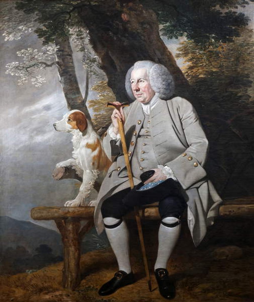 Detail of Andrew Drummond, c.1750 by Johann Zoffany