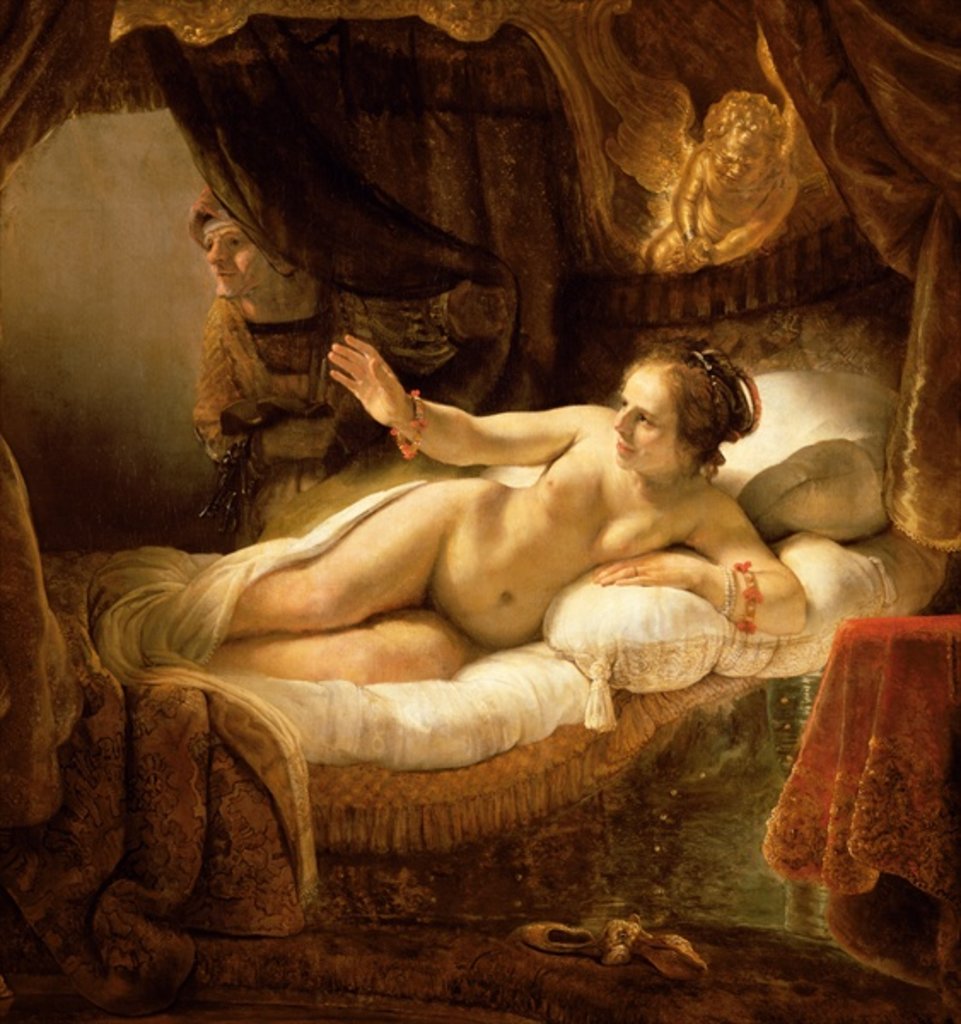 Detail of Danae, 1643 by Rembrandt Harmensz. van Rijn