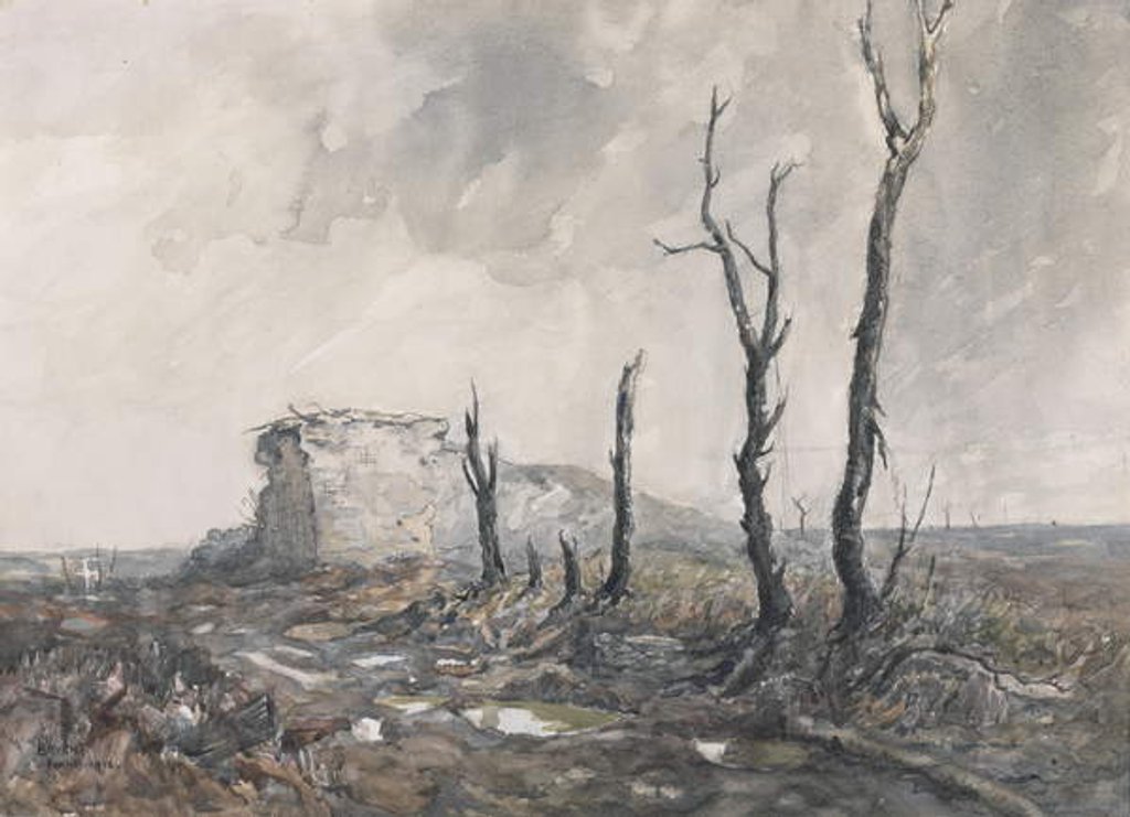 Detail of Gibralter, strong point, Pozieres, 1918 by Charles David Jones Bryant