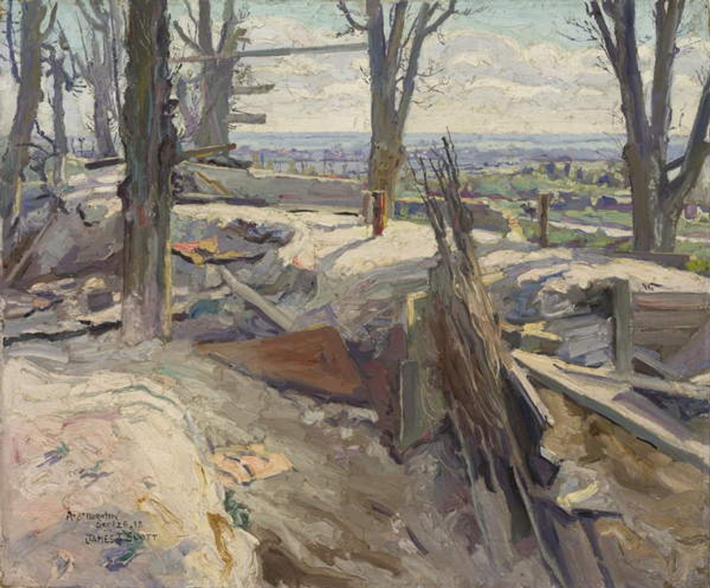 Detail of Mont St Quentin, 1918 by James F. Scott