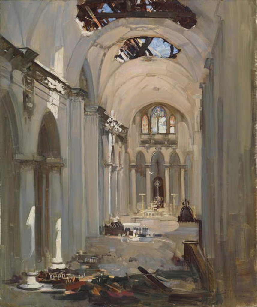 Detail of Cathedral Interior by Ernest Arthur Streeton