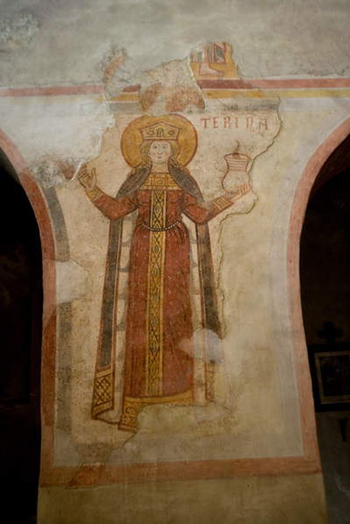 Detail of Saint Catherine by School Italian