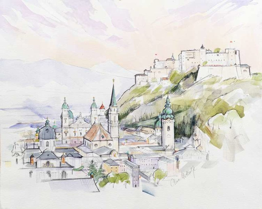Detail of Salzburg Sunrise by Clive Metcalfe