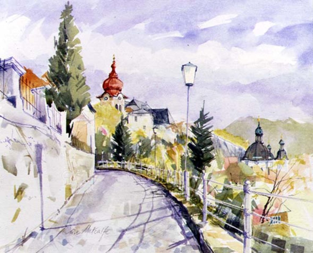 Detail of Salzburg Nonntal by Clive Metcalfe