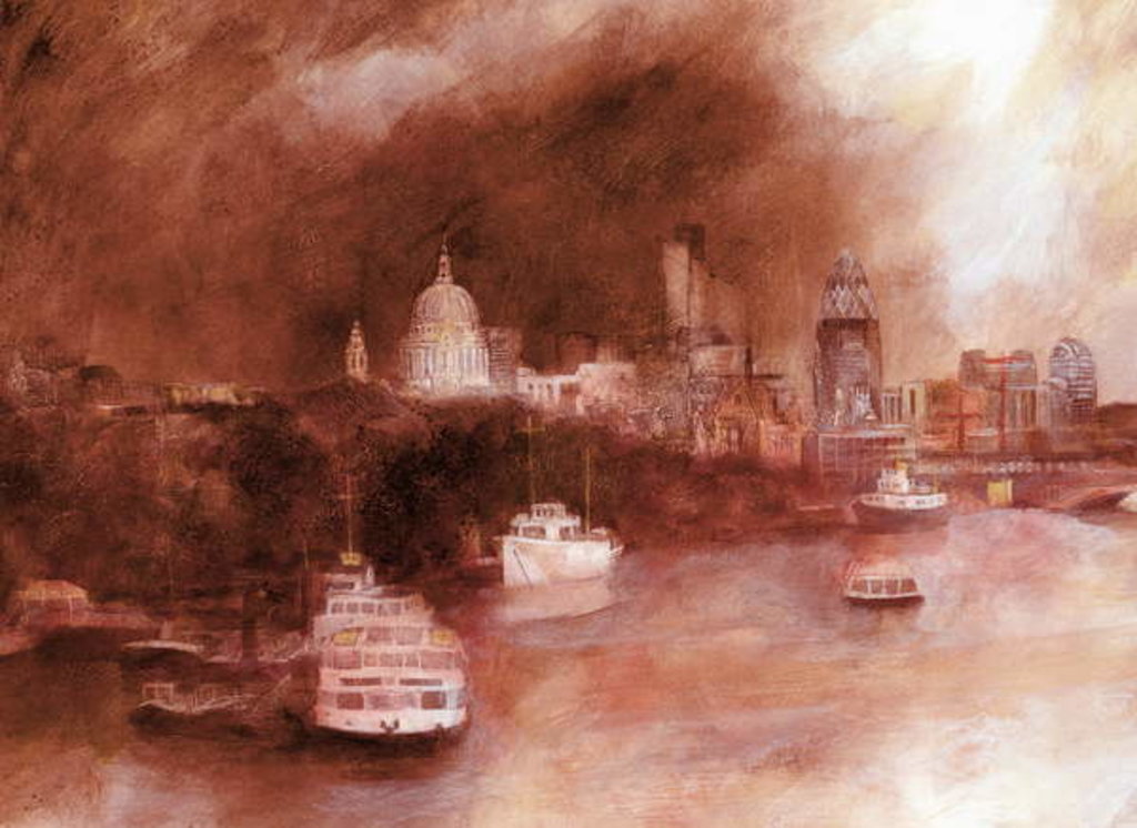 Detail of St. Pauls Red, 2007 by Clive Metcalfe