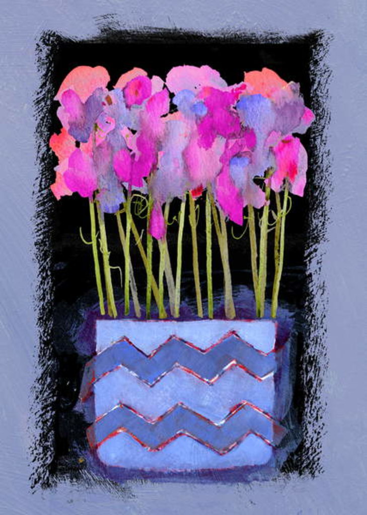Detail of Sweet Peas, 2009 by Clive Metcalfe