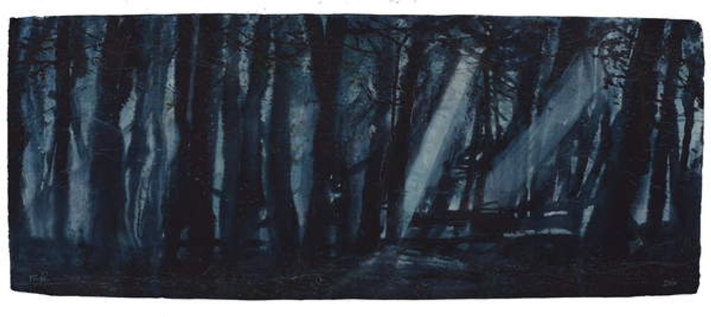 Detail of Moonlit Woods by Michael Frith