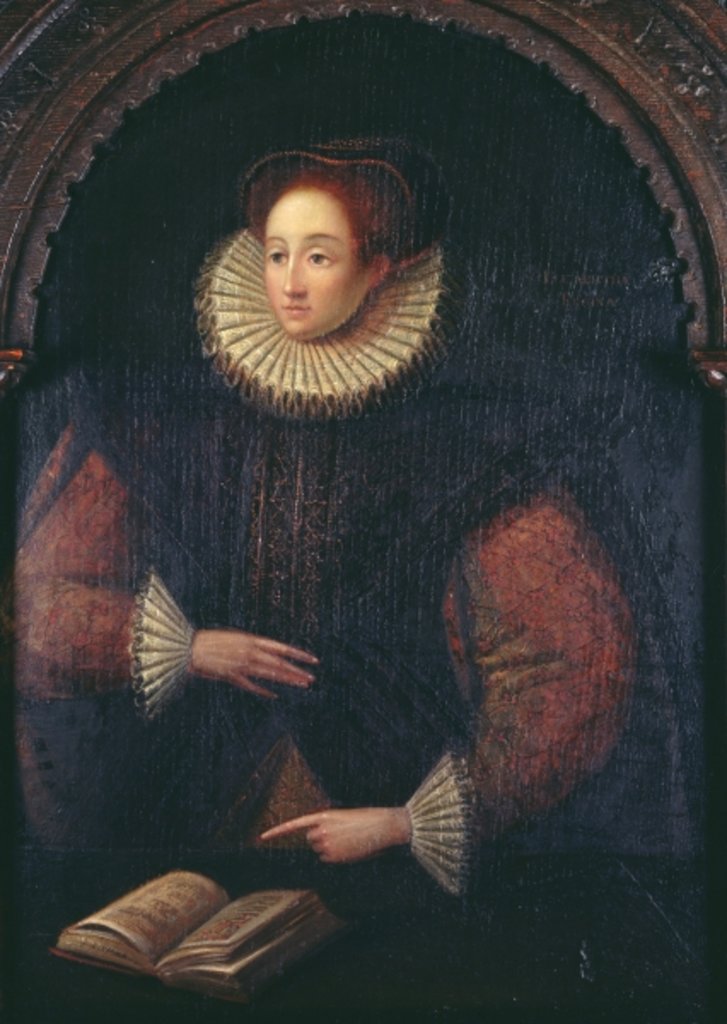 Detail of Portrait of a Lady believed to be Elizabeth I, c.1580 by English School