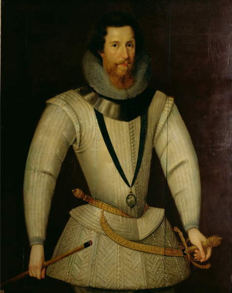 Detail of Portrait of Robert Devereux, Earl of Essex by English School