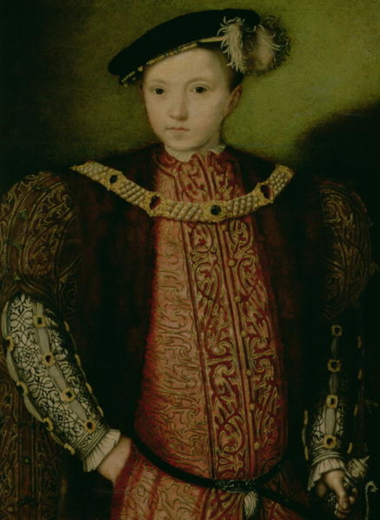 Detail of Portrait of King Edward VI 16th century by English School