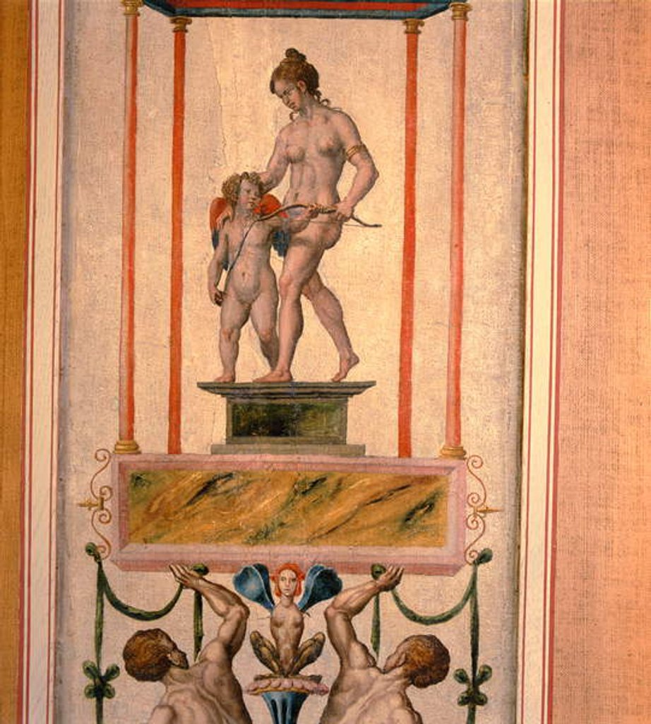 Detail of Arabesque panel, that may have come from Nonsuch Palace, 16th century by Toto