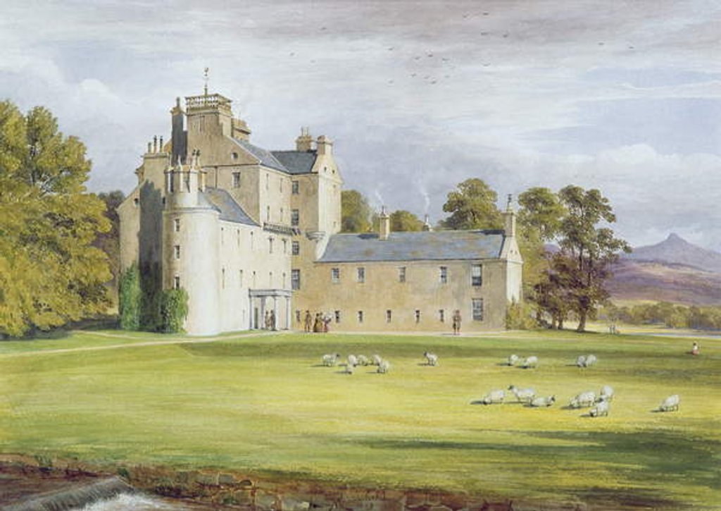 Detail of Monymusk House, 1848 by James Giles