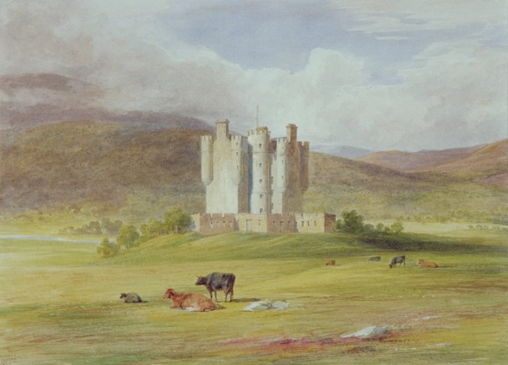 Detail of Braemar Castle, 1841 by James Giles