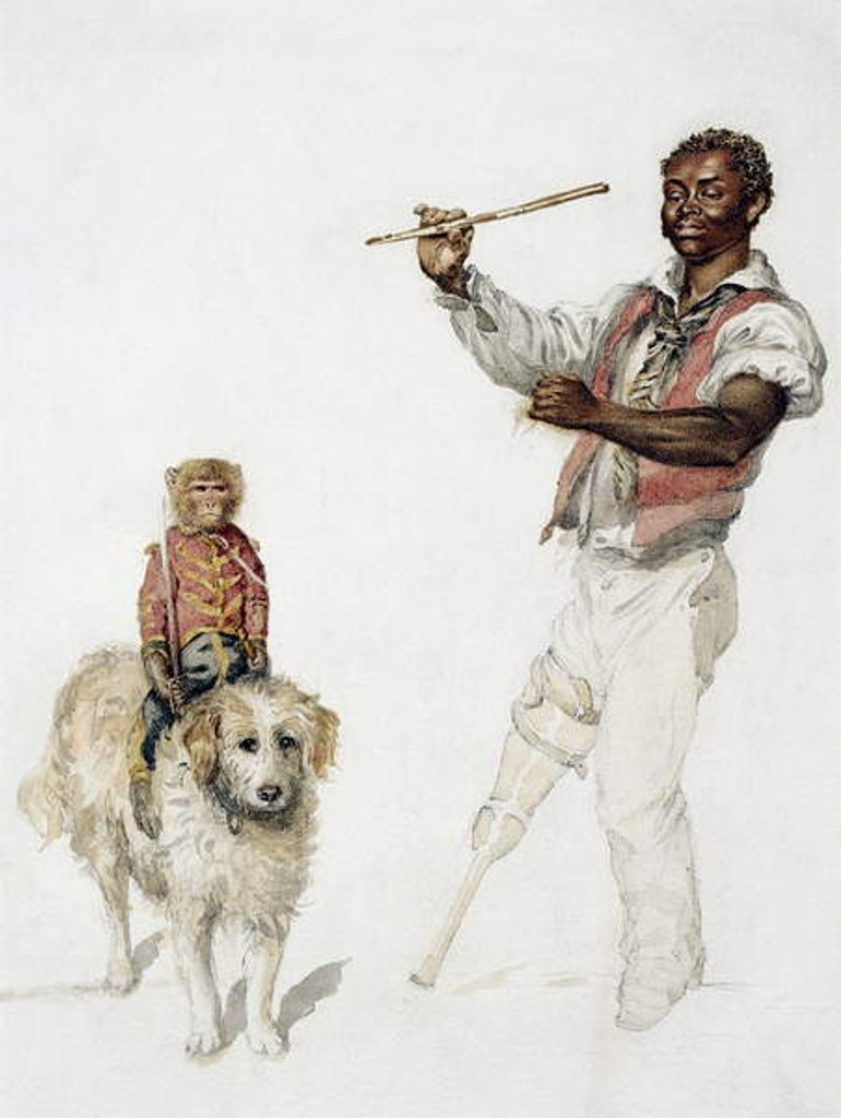 Detail of The entertainer, c.1870 by Charles (attr.) Green