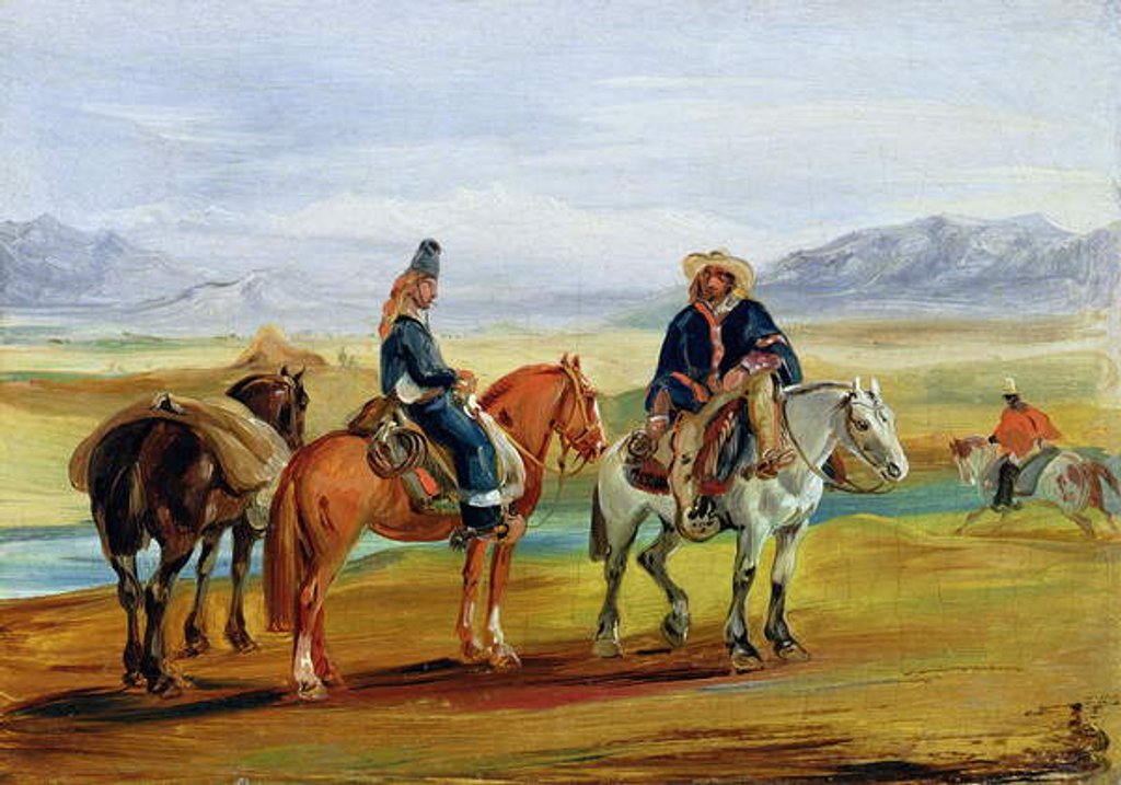 Detail of Chilean Huasos, c.1836 by Johann Moritz Rugendas
