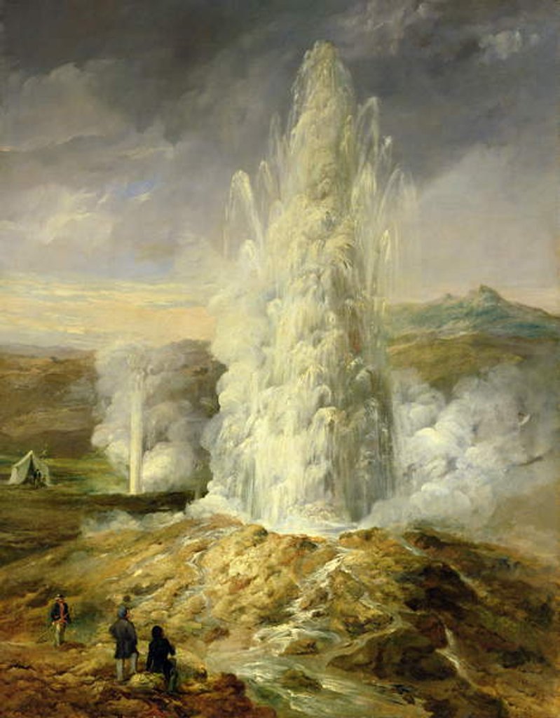 Detail of The Great Geysir, South Iceland, 1849 by Thomas Kerr Fairless