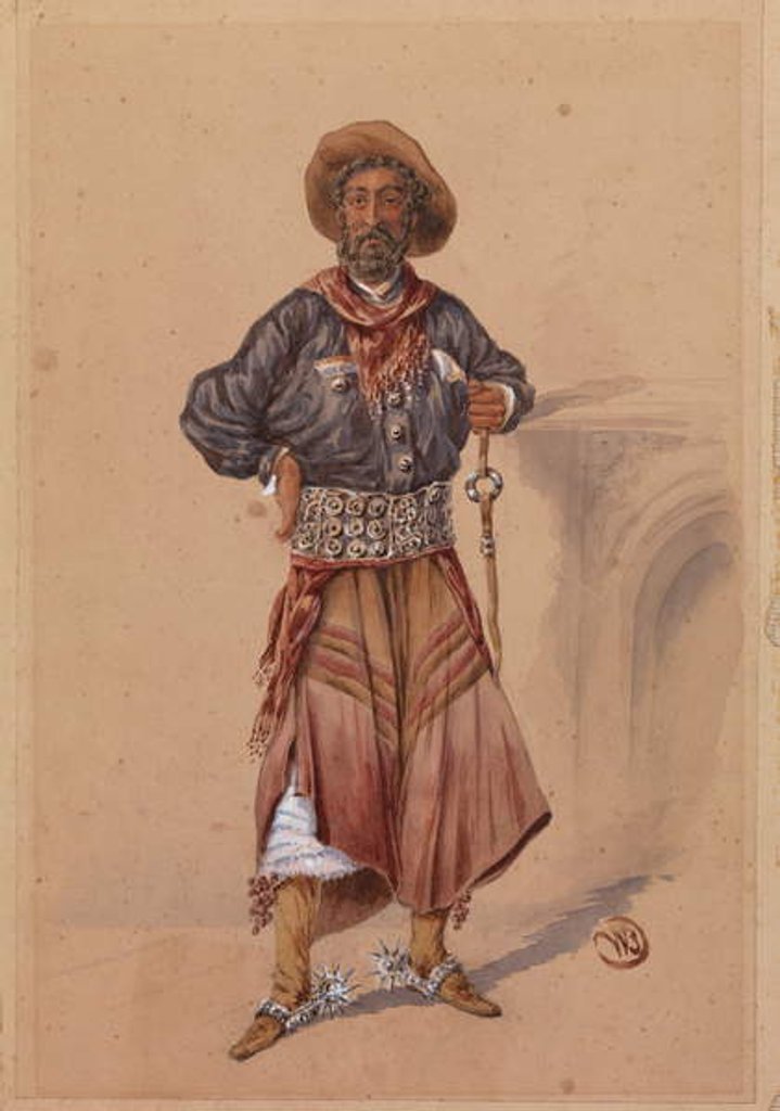 Detail of Robert Bontine Cunninghame Graham, c.1890 by English School