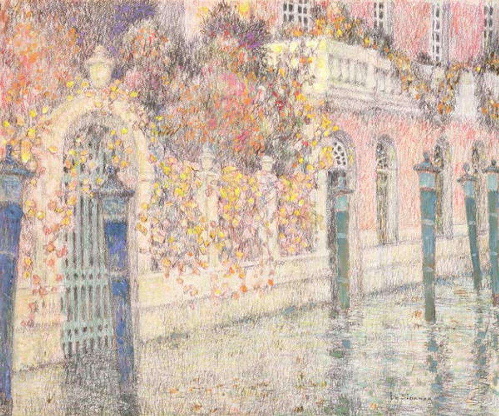 Detail of Venice by Henri Eugene Augustin Le Sidaner