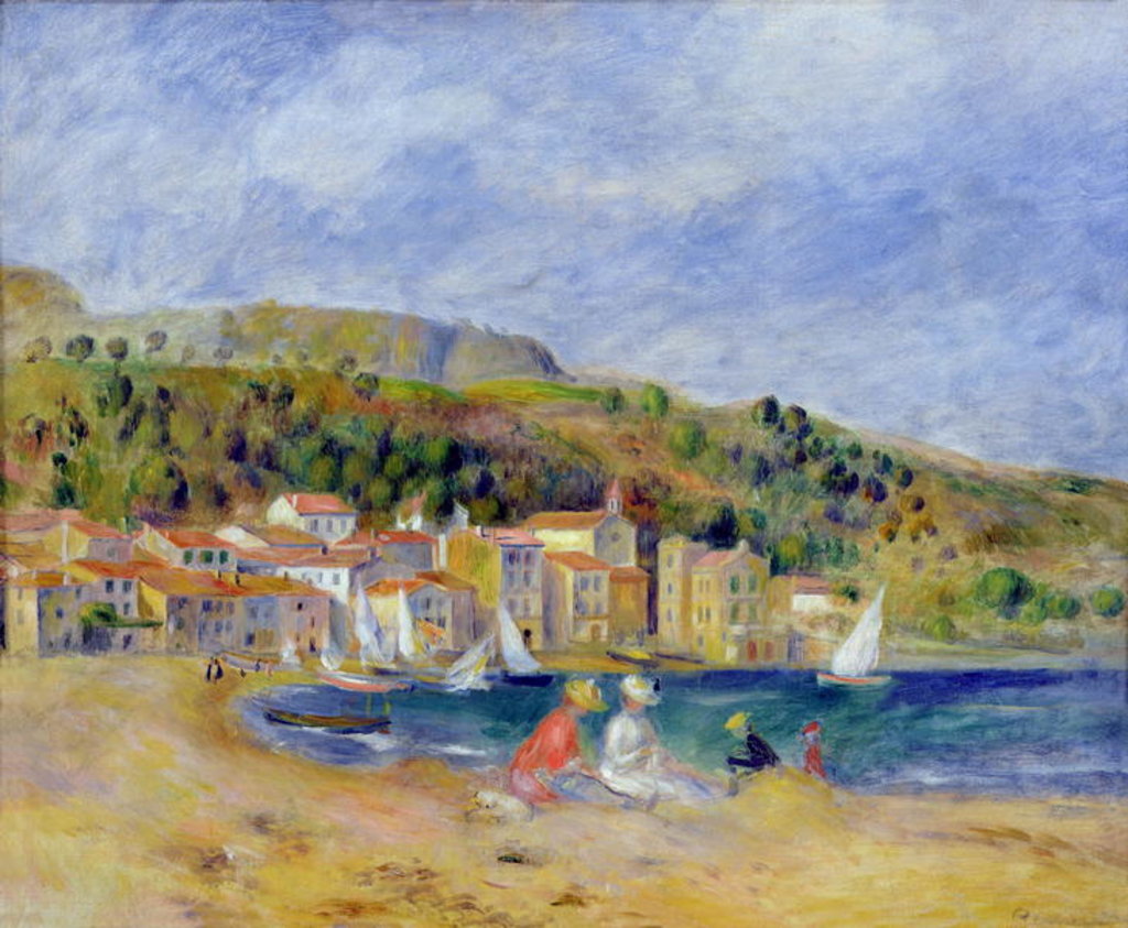 Detail of Le Lavandou by Pierre Auguste Renoir
