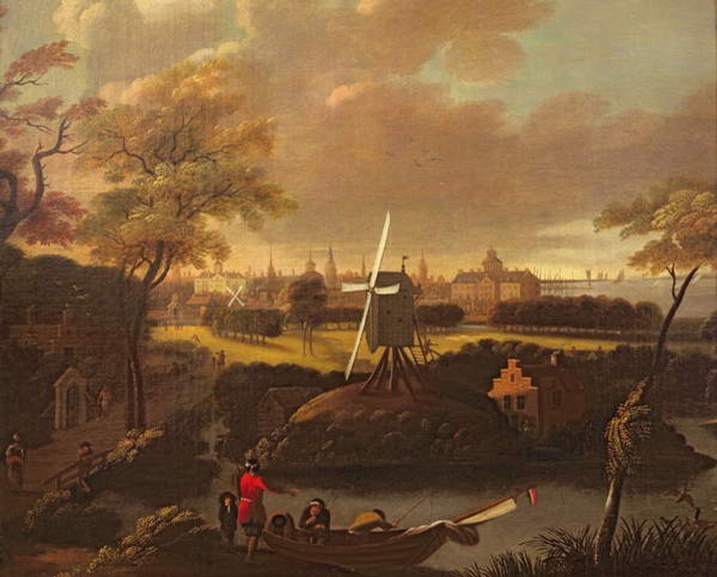 Detail of View of New York by Dutch School
