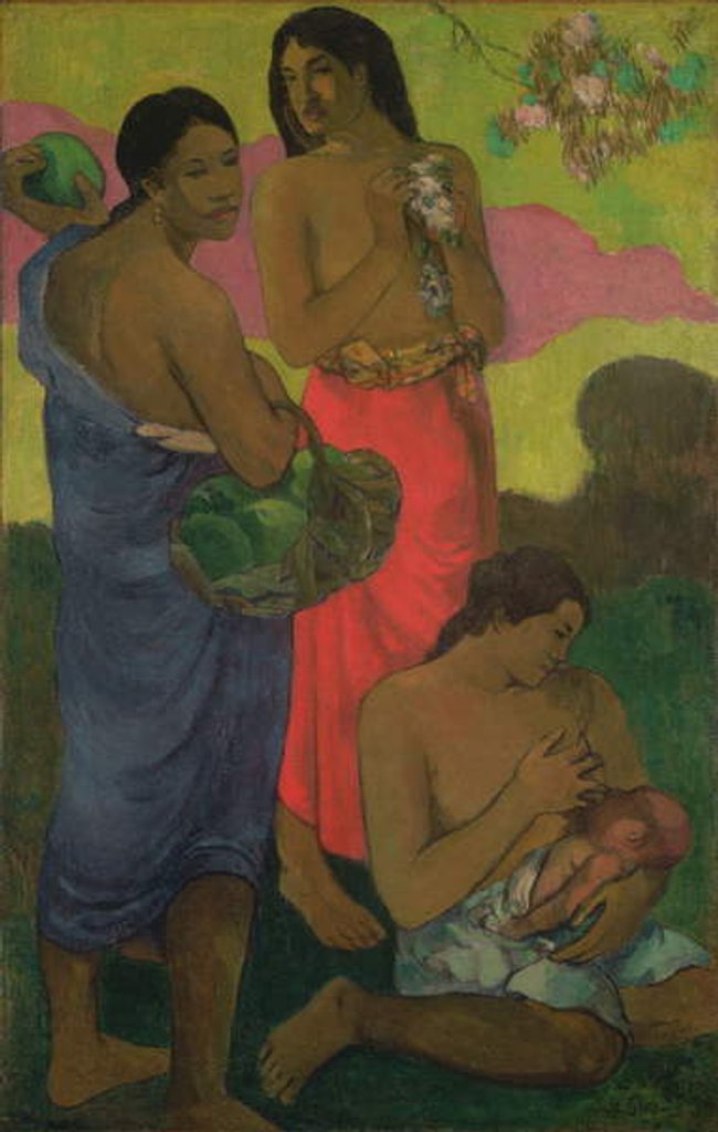 Detail of Maternity II by Paul Gauguin