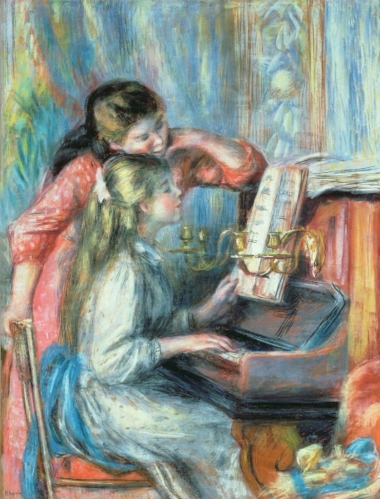 Detail of Young Girls at the Piano, 1892 by Pierre Auguste Renoir