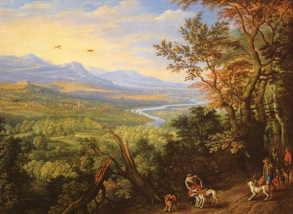Detail of River Landscape, 1680s by Herman the Younger Saftleven