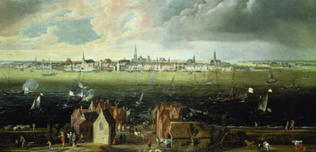 Detail of View of Antwerp from the River Schelde by Jan Wildens