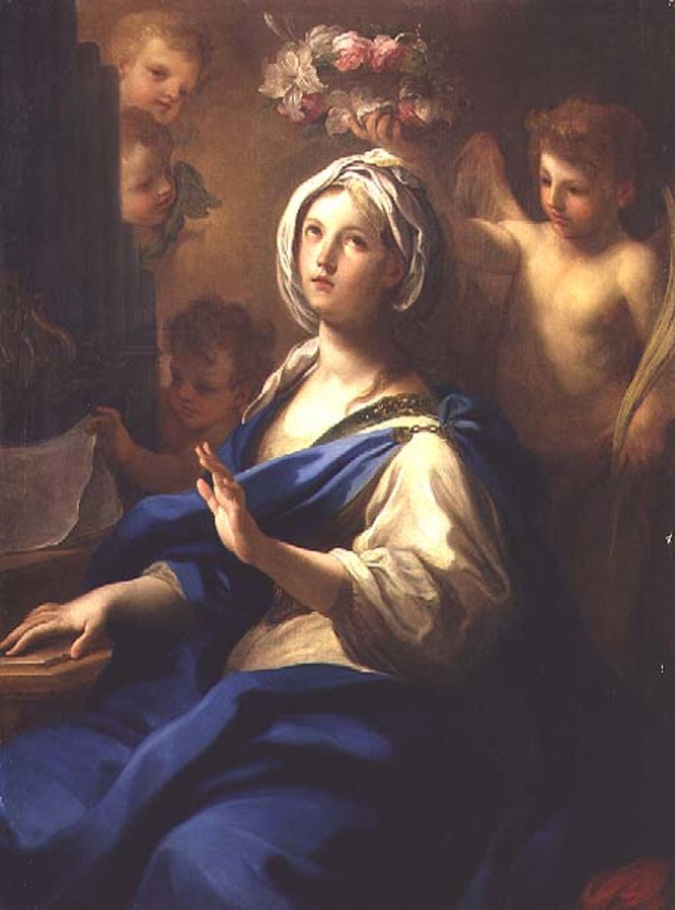 Detail of St. Cecilia by Sebastiano Conca