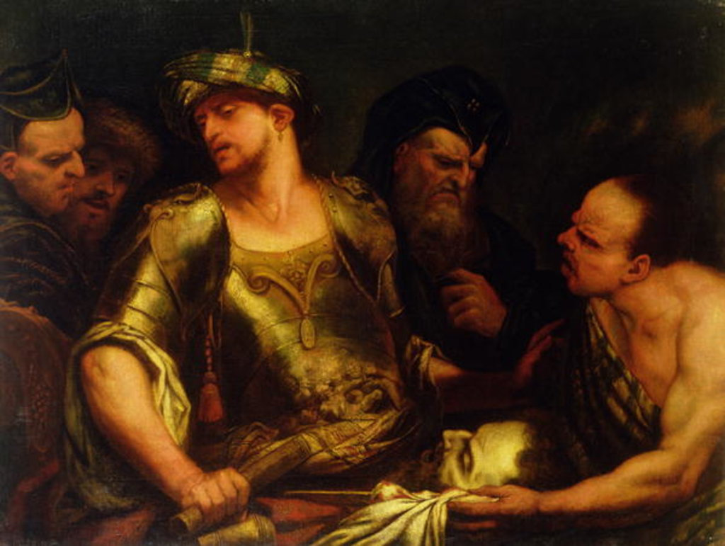 Detail of The Executioner Presents the Head of St. John the Baptist to King Herod by Giambattista Langetti