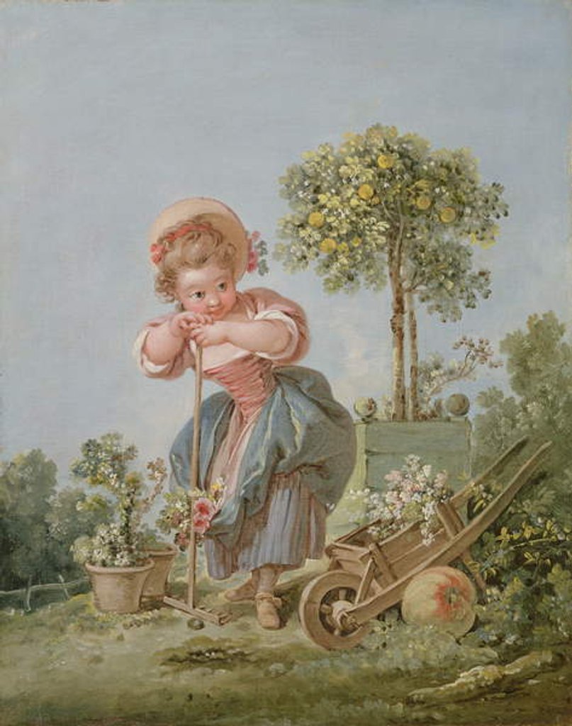 Detail of The Little Gardener, c.1754 by Francois Boucher