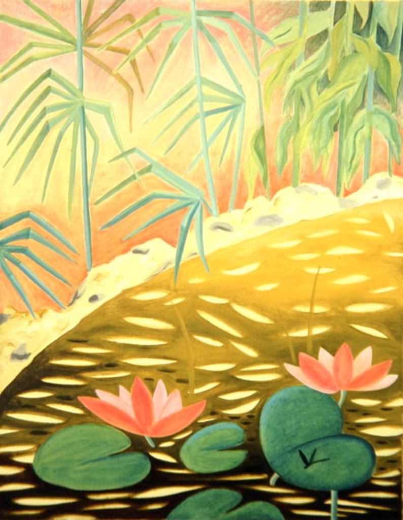 Detail of Water Lily Pond I, 1994 by Marie Hugo