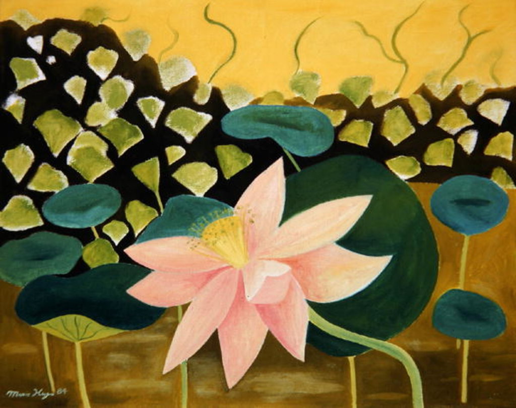 Detail of Lotus Flower, 1984 by Marie Hugo