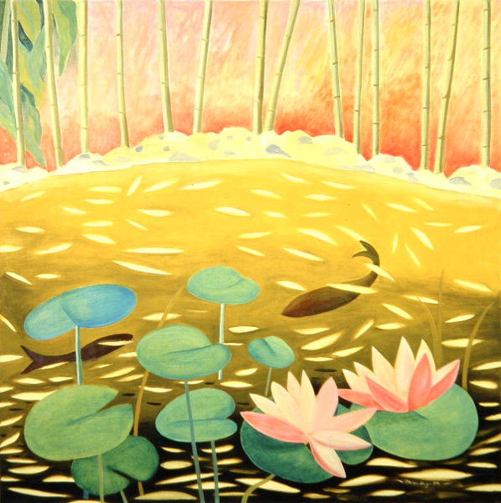 Detail of Water Lily Pond III, 1994 by Marie Hugo