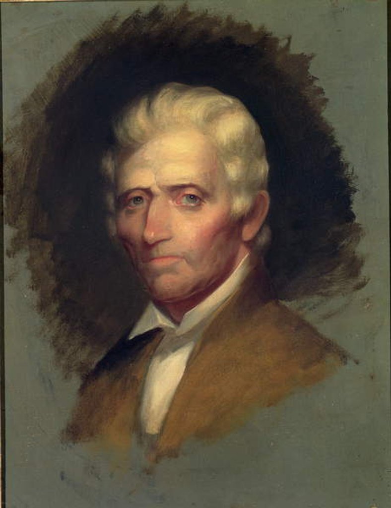Detail of Daniel Boone, 1820 by Chester Harding