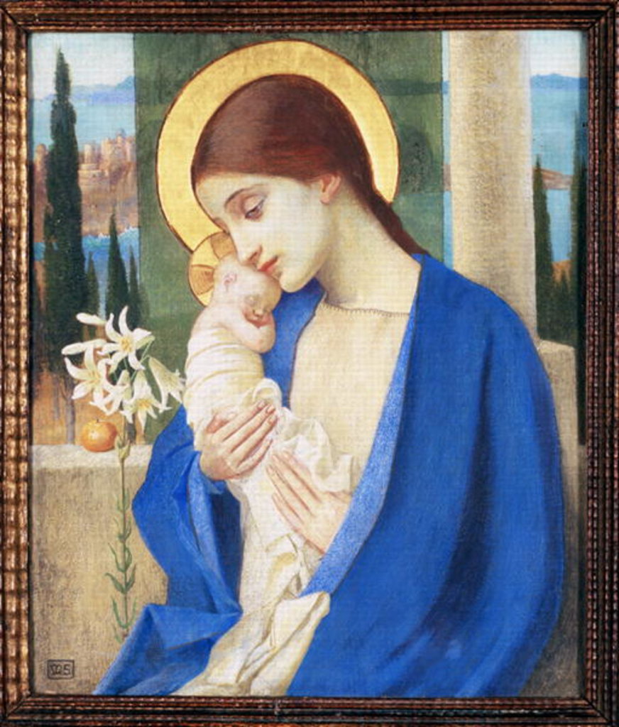 Detail of Madonna and Child, c.1905 by Marianne Stokes
