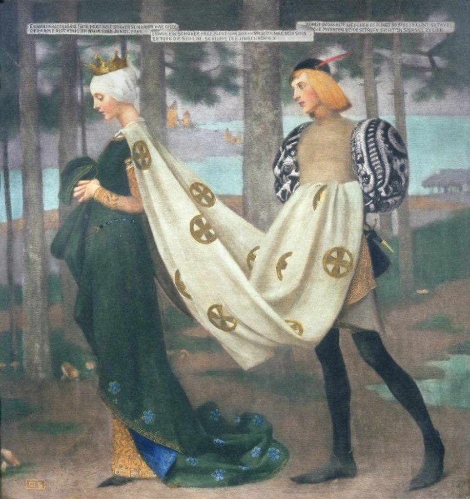 Detail of The Queen and the Page, 1896 by Marianne Stokes