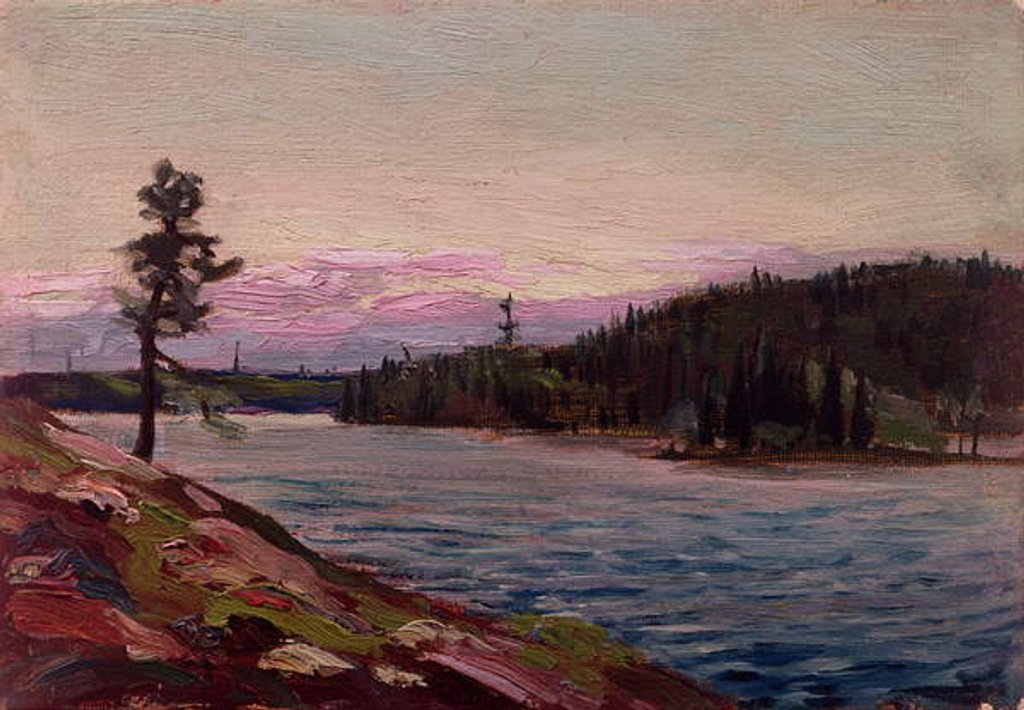 Detail of A Northern Canadian Lake by Thomas John Thomson