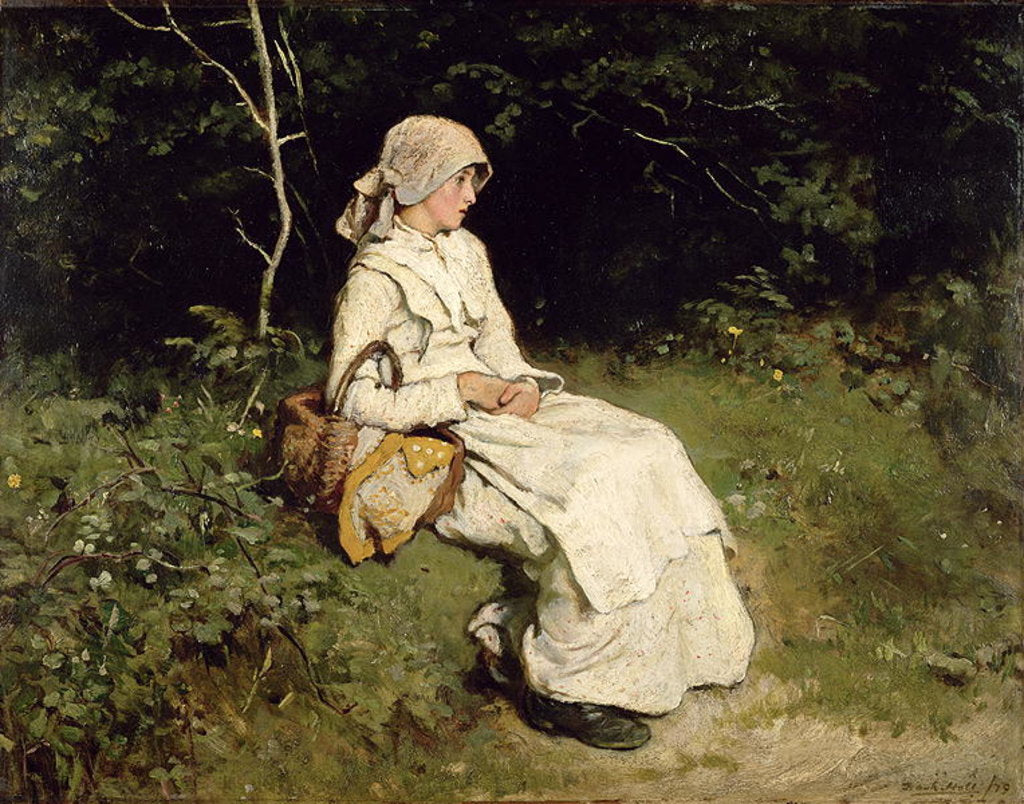 Detail of Resting by the Way, 1879 by Frank Holl