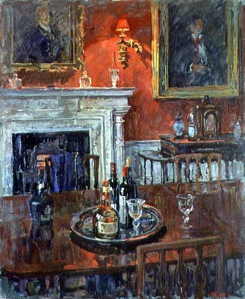 Detail of The Red Dining Room by Susan Ryder