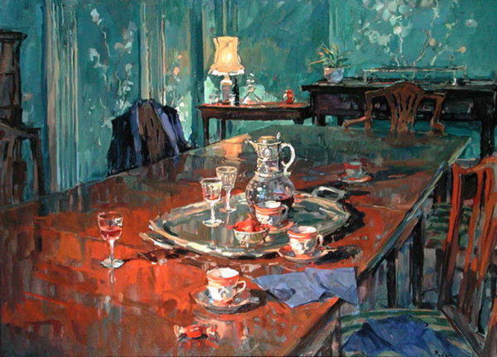 Detail of Coffee and Claret by Susan Ryder